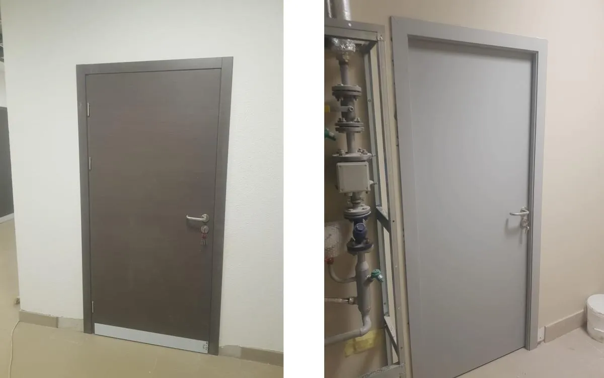 Двери от производителя "Двери Остиум", установленные в технических помещениях зданий